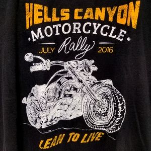 2016 Harley - Davidson Boise Idaho Hell's Canyon Rally T-Shirt size XL
